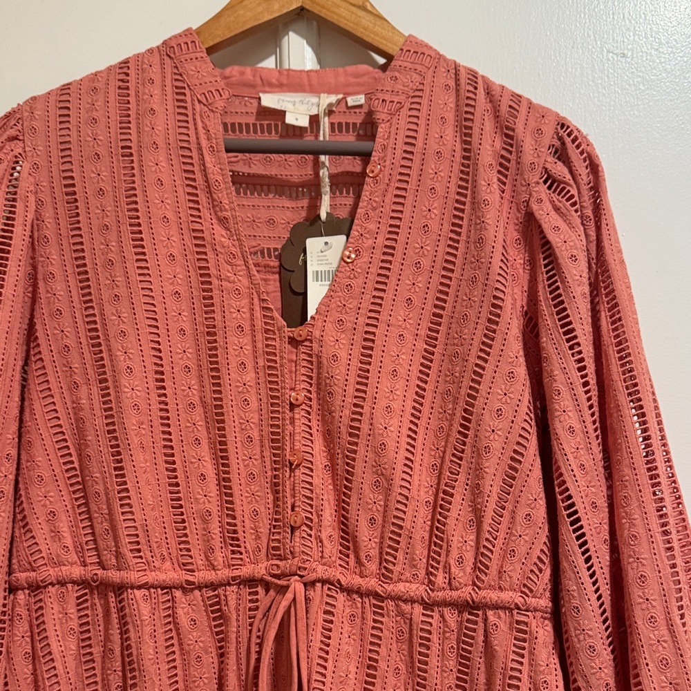 Anthropologie - Forever That Girl Eyelet Mini Dress - Picture 6 of 15